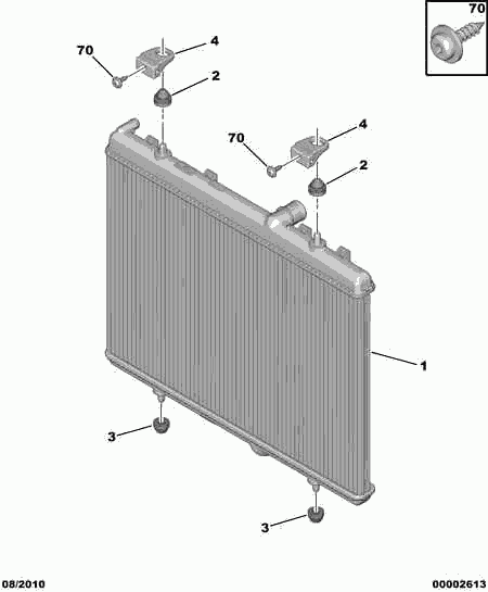 CITROËN 1330.G9 - Cooling radiator: 01 pcs. onlydrive.pro