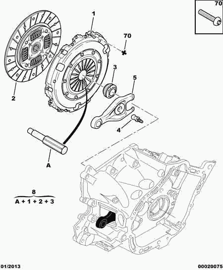 CITROËN 2041.94 - Clutch wtht ret mech plate bearing buffe: 01 pcs. onlydrive.pro