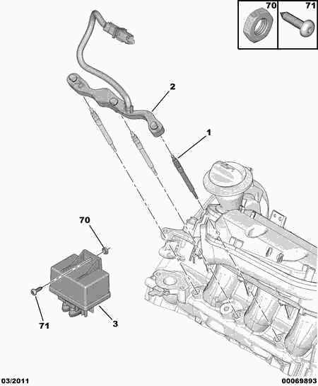 PEUGEOT 5960.77 - Glow Plug onlydrive.pro