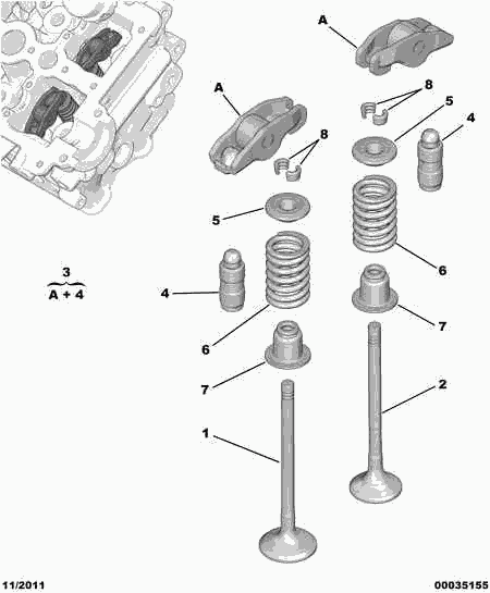 CITROËN 0942.53 - Tappet / Rocker onlydrive.pro