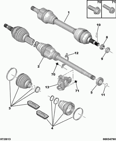 CITROËN 3293.C4 - Bellow, drive shaft onlydrive.pro