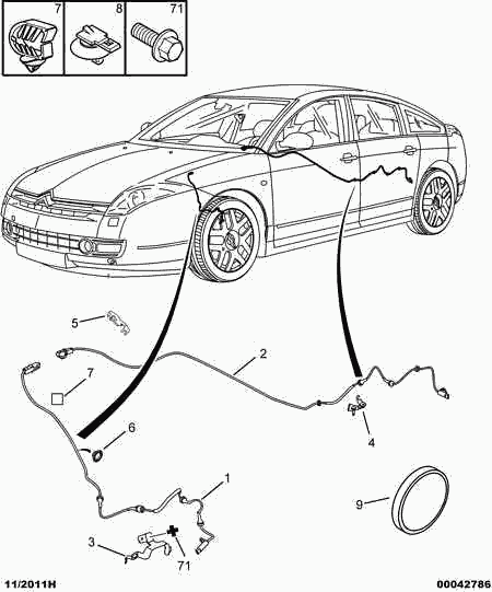 PEUGEOT 4545 G6 - Sensor, wheel speed onlydrive.pro