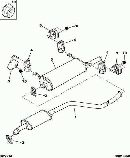 PEUGEOT (DF-PSA) 1755 77 - Holding Bracket, silencer onlydrive.pro