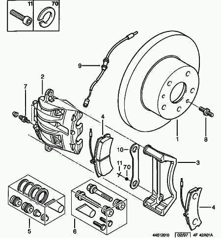 CITROËN 4251-17 - Brake Pad Set, disc brake onlydrive.pro