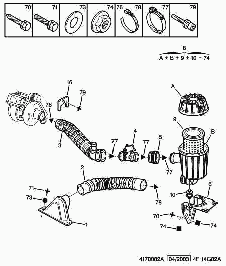 CITROËN 1444 TY - Air Filter, engine onlydrive.pro