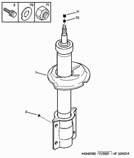 PEUGEOT 5202 J3 - Shock Absorber onlydrive.pro