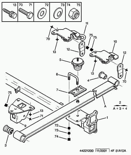 PEUGEOT (DF-PSA) 5102 G9 - Mounting, leaf spring onlydrive.pro