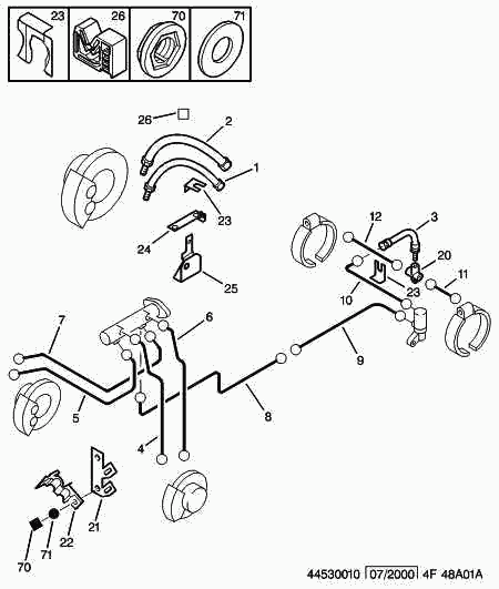 PEUGEOT 4806 70 - Brake Hose onlydrive.pro