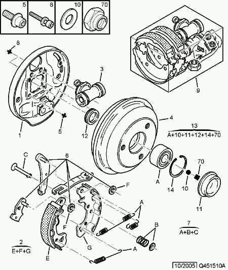 PEUGEOT 4241 E7 - Brake Shoe Set onlydrive.pro