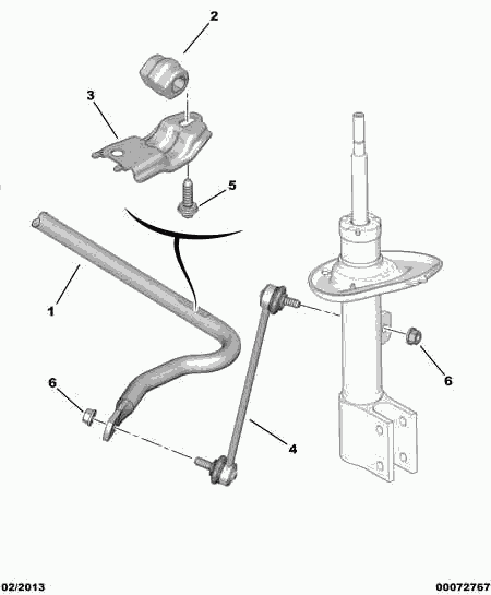 CITROËN 98 049 474 80 - Rod / Strut, stabiliser onlydrive.pro