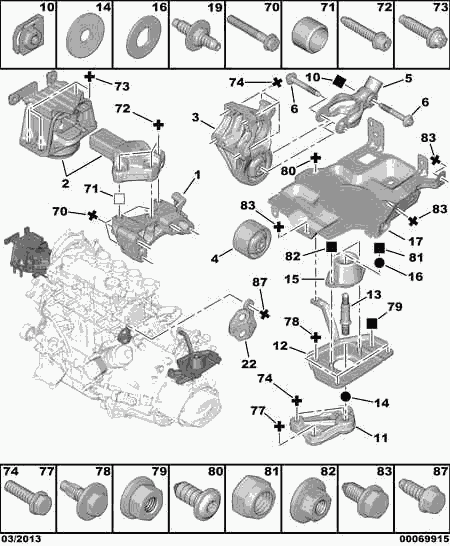 CITROËN 1807 GE - Holder, engine mounting onlydrive.pro