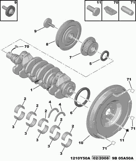 Opel 0516 A3 - CRANKSHAFT PULLEY SCREW onlydrive.pro