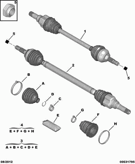 CITROËN 3287 97 - Bellow, drive shaft onlydrive.pro