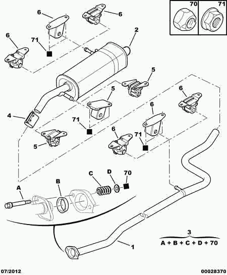 PEUGEOT 1755 J4 - Bearing Bush, stabiliser onlydrive.pro