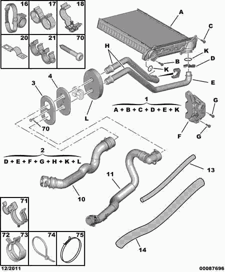 PEUGEOT (DF-PSA) 6448 W8 - Heat Exchanger, interior heating onlydrive.pro