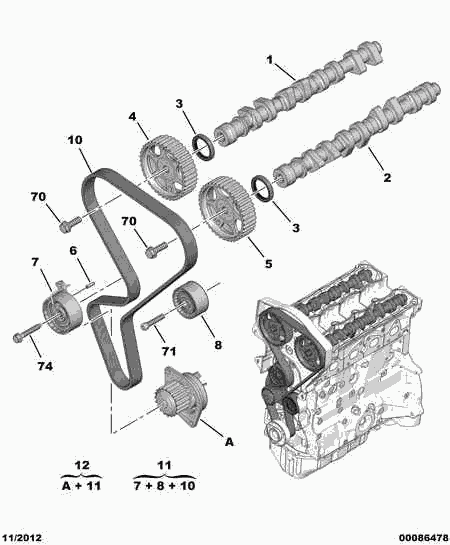 PEUGEOT 16 095 258 80 - Water Pump & Timing Belt Set onlydrive.pro