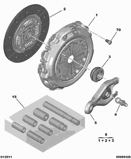 CITROËN 2050.R8 - Sidurikomplekt onlydrive.pro