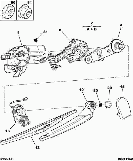 CITROËN 6429 EV - Wiper Blade onlydrive.pro