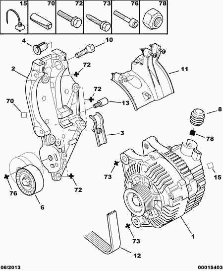 PEUGEOT 5750 XN - V-Ribbed Belt onlydrive.pro