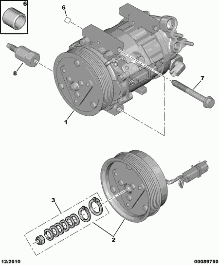 PEUGEOT 6453.RE - Компрессор кондиционера onlydrive.pro