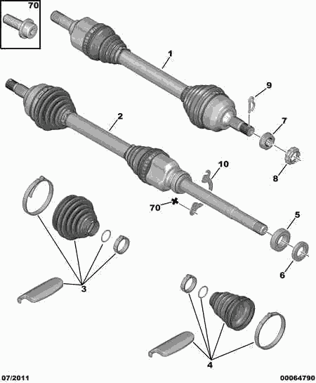 PEUGEOT 3272 LX - Drive Shaft onlydrive.pro