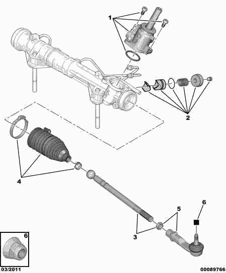 PEUGEOT (DF-PSA) 4066 82 - Bellow, steering onlydrive.pro