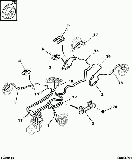 CITROËN 4806 G5 - Brake Hose onlydrive.pro