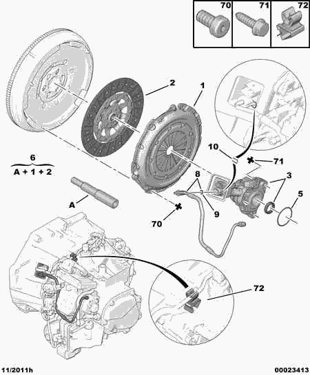 CITROËN 2052.P1 - Clutch Kit onlydrive.pro