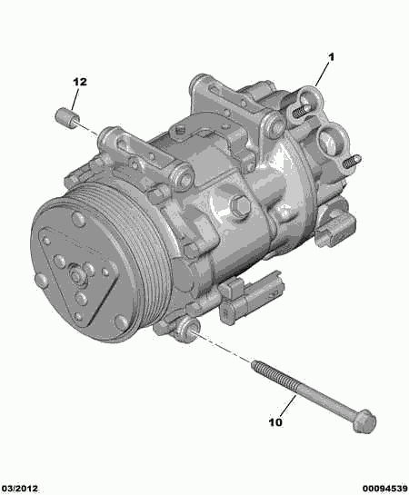 CITROËN 6453 QL - Air conditioned compressor detail: 01 pcs. onlydrive.pro