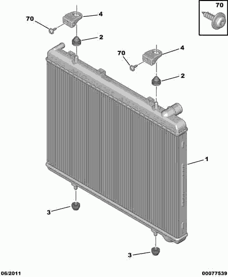 PEUGEOT 1330 W4 - Radiator, engine cooling onlydrive.pro