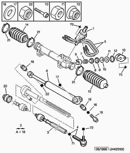 PEUGEOT 3812 C6 - Inner Tie Rod, Axle Joint onlydrive.pro