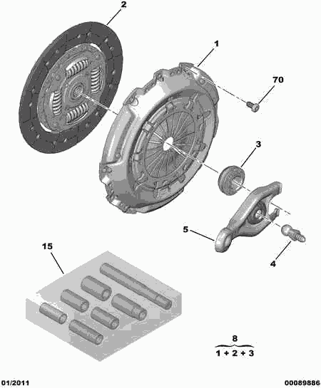 PEUGEOT 2052 81 - Clutch Kit onlydrive.pro