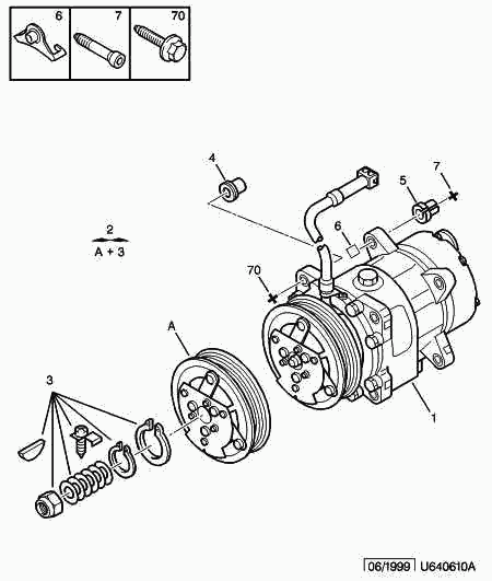 PEUGEOT 6453.LR - Air conditioned compressor detail: 01 pcs. onlydrive.pro