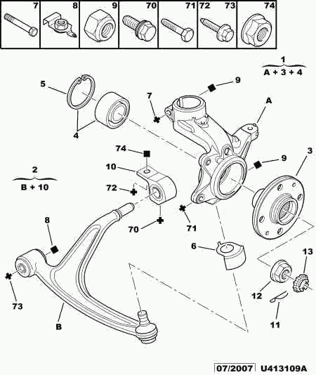 CITROËN 3523.83 - Valdymo svirties / išilginių svirčių įvorė onlydrive.pro