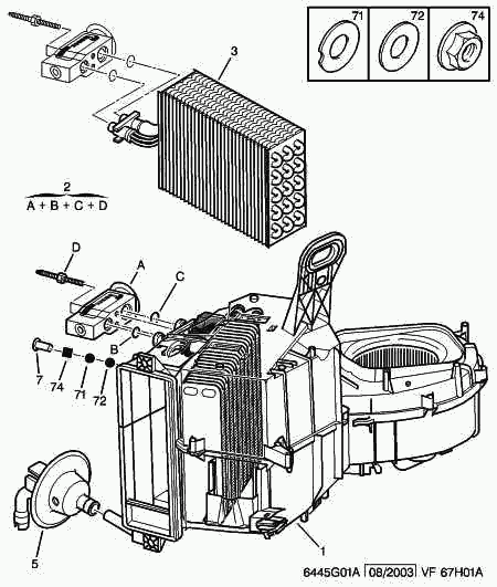 PEUGEOT 6461.F9 - Evaporator - pressure relief valve: 01 pcs. onlydrive.pro