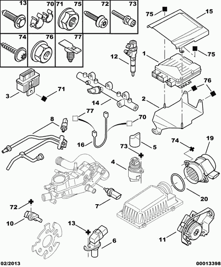 CITROËN 1920.EN - Sensor, crankshaft pulse onlydrive.pro