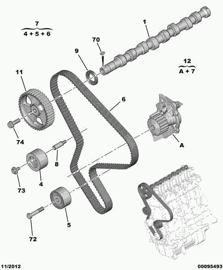 CITROËN 0830.63 - Deflection / Guide Pulley, timing belt onlydrive.pro