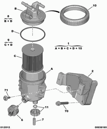 PEUGEOT 1906 A5 - Fuel filter onlydrive.pro