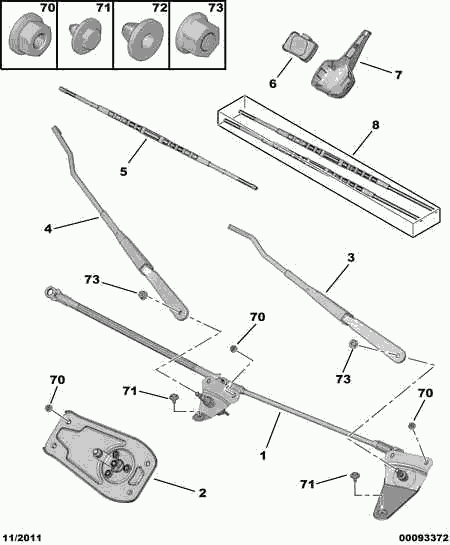 CITROËN 6426 XQ - Wiper Blade onlydrive.pro