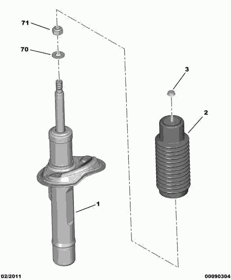 PEUGEOT 5202 GP - Shock Absorber onlydrive.pro