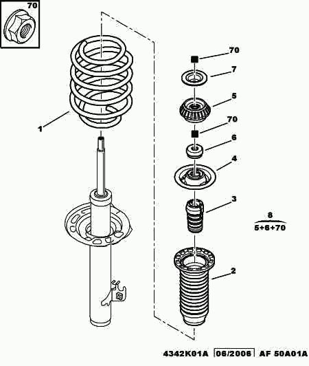 CITROËN 5033 96 - Rubber Buffer, suspension onlydrive.pro