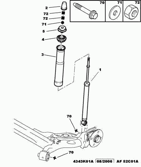 PEUGEOT 5210 34 - Dust Cover Kit, shock absorber onlydrive.pro