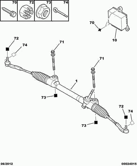 CITROËN 4001.33* - Inner Tie Rod, Axle Joint onlydrive.pro