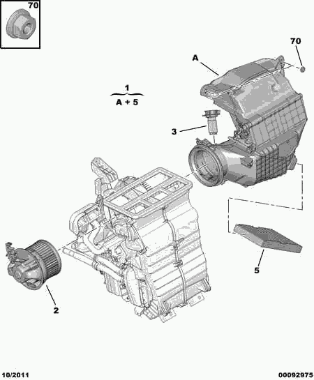 PEUGEOT 6447 TV - Filter, interior air onlydrive.pro