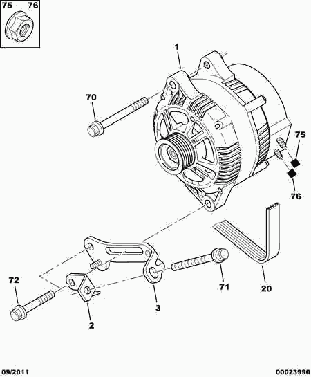 CITROËN 5750.QN - V-Ribbed Belt onlydrive.pro