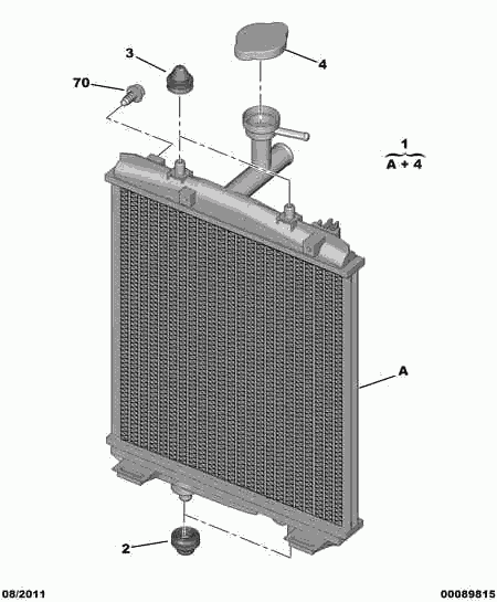 CITROËN 1330.P4 - Radiator, engine cooling onlydrive.pro