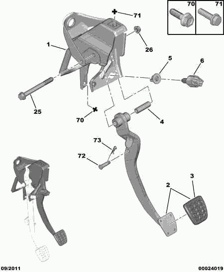 CITROËN 4534 54 - Brake Light Switch / Clutch onlydrive.pro