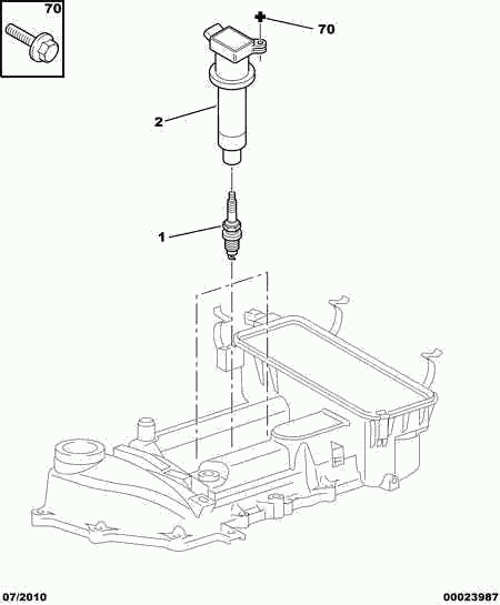 CITROËN 5960 L2 - Engin spark plug ignit electr modul coil: 03 pcs. onlydrive.pro