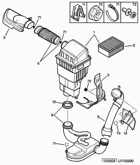 PEUGEOT 1444 J3 - Air Filter, engine onlydrive.pro