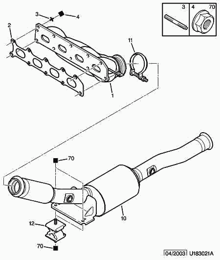 PEUGEOT 0349.H8 - Gasket, exhaust manifold onlydrive.pro